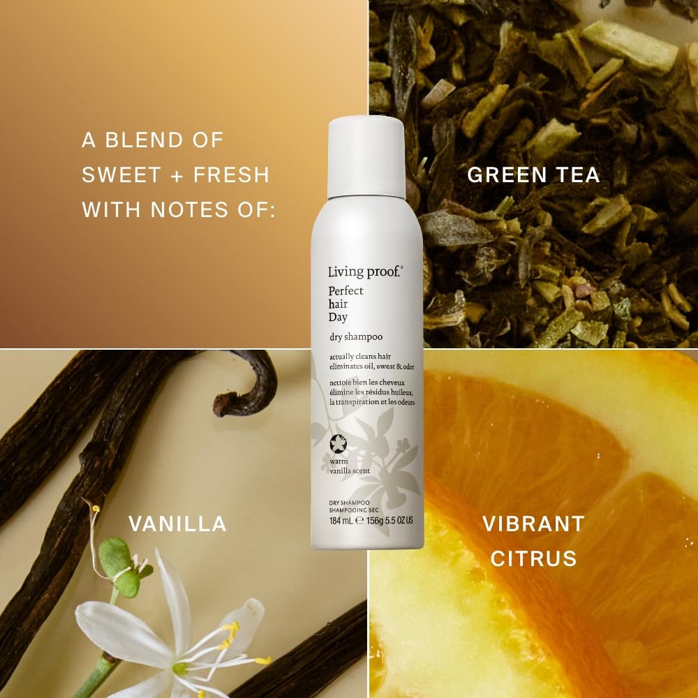 Living Proof Dry Shampoo, Perfect hair Day, Dry Shampoo for Women and Men, 5.5 oz, Limited Edition Vanilla Scent