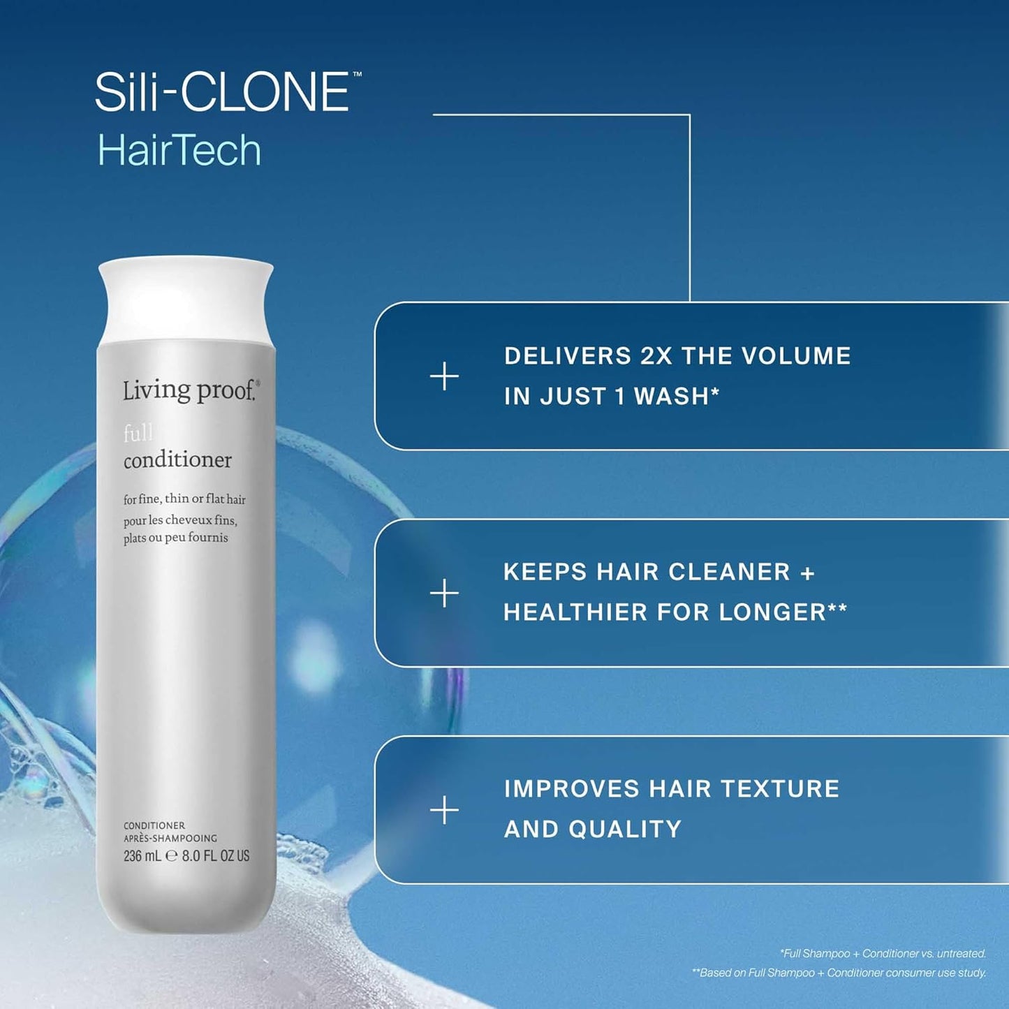 Living Proof Full Conditioner, Volumizing & Moisturizing Conditioner for Women, Paraben & Silicone Free, Safe for Color Treated Hair