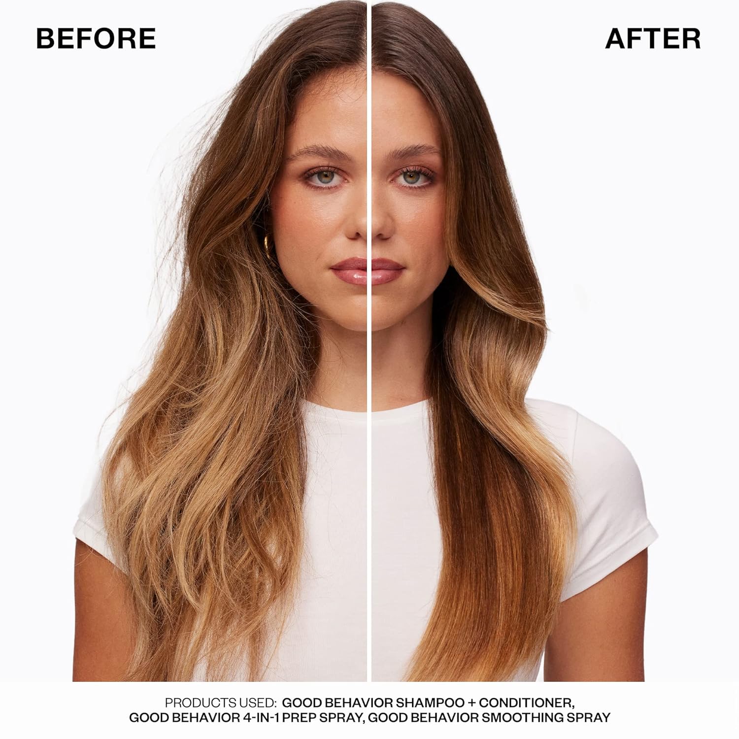 IGK GOOD BEHAVIOR 4-in-1 Prep Spray | Leave In + Detangle + Heat Protectant | Vegan + Cruelty Free |